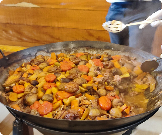 Preparação do Carneiro - Cozido